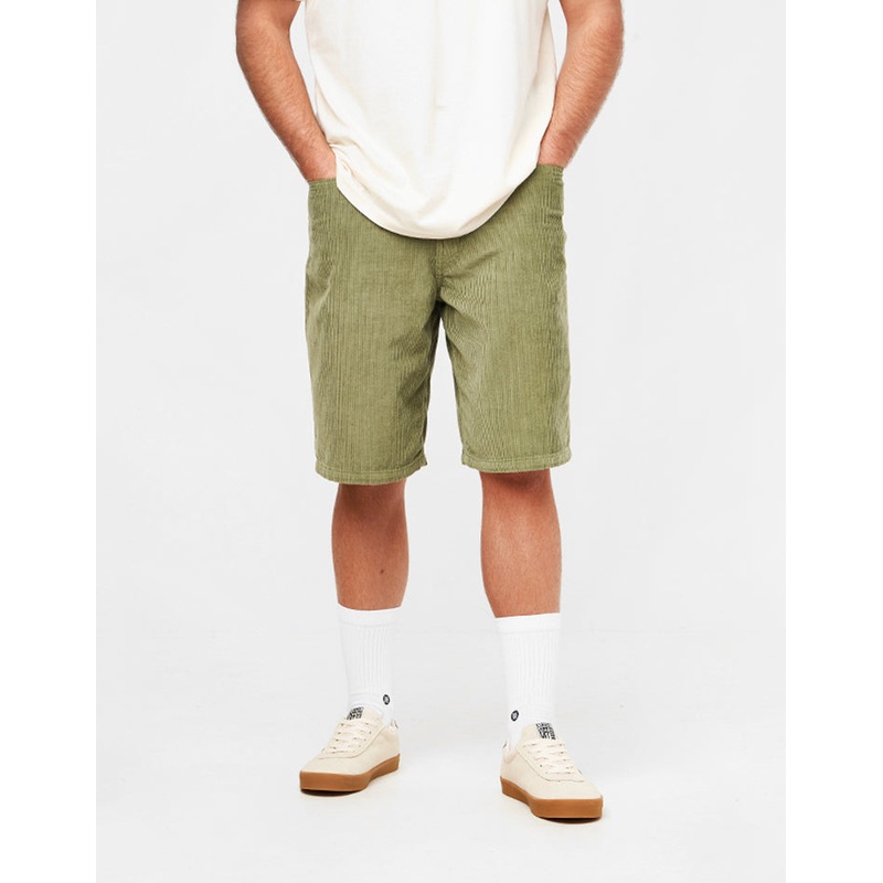Vans Check-5 Loose Corduroy Shorts – Loden Green