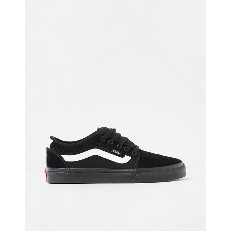 Vans Skate Chukka Low Sidestripe Shoes – Black/Black/White