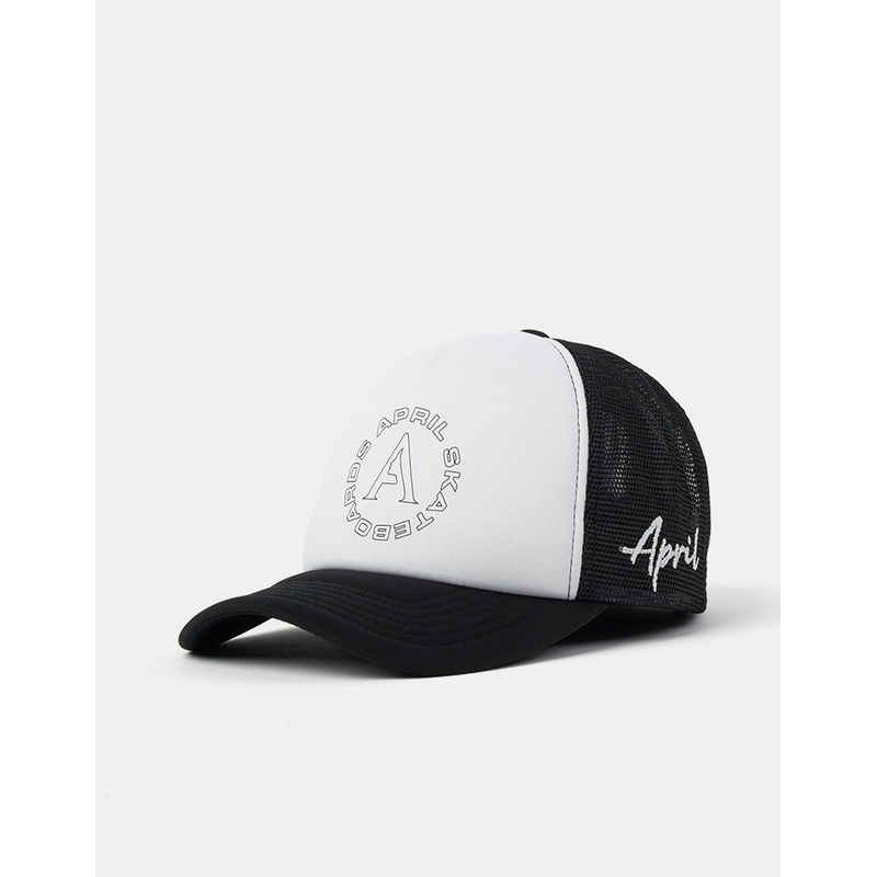 April Full Circle Trucker Cap – Black
