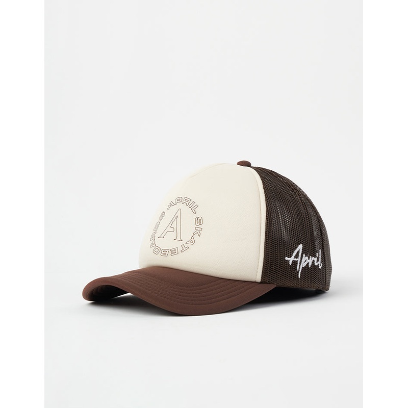 April Full Circle Trucker Cap – Brown
