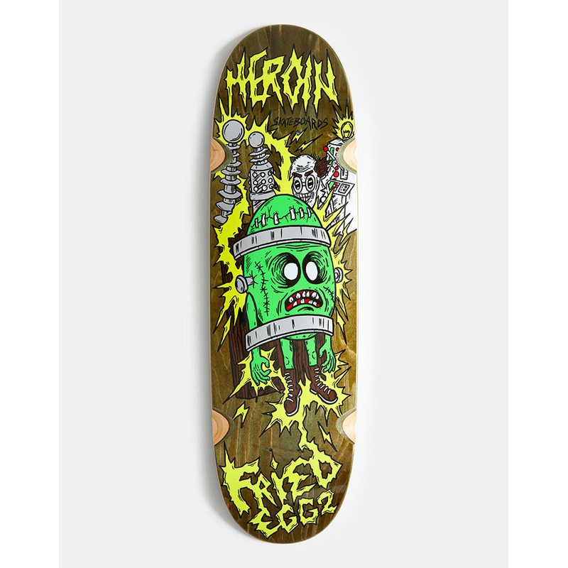 Heroin Fried Egg II Skateboard Deck – 8.9″