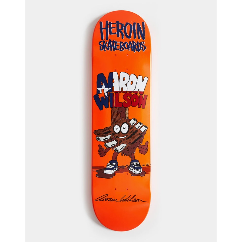 Heroin Wilson Ribs Skateboard Deck – 8.5″