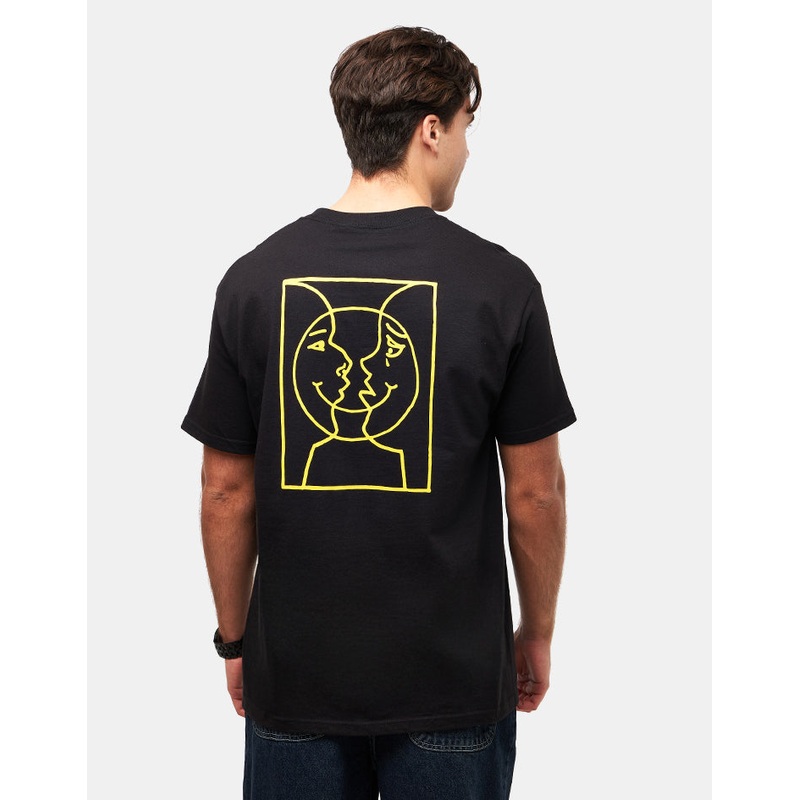 Krooked Moonsmile Raw T-Shirt – Black/Gold