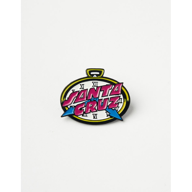 Santa Cruz Grabke Clock Dot Pin Badge – Multi