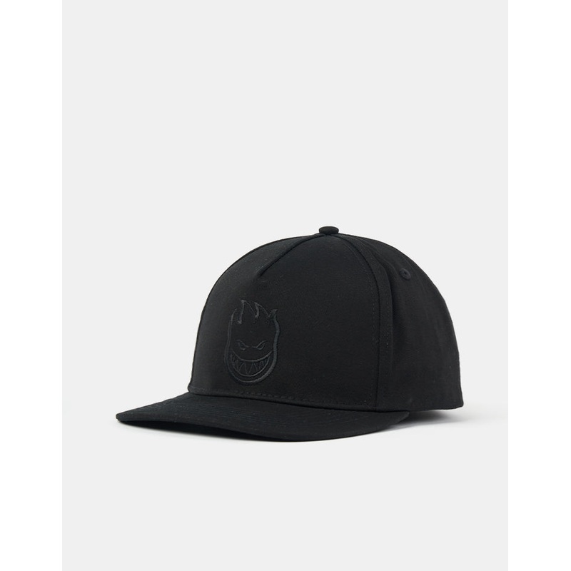 Spitfire Bighead Snapback Cap – Black/Black