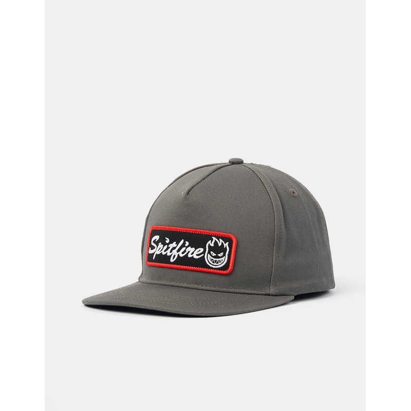 Spitfire Courier Patch Snapback Cap – Charcoal/Black