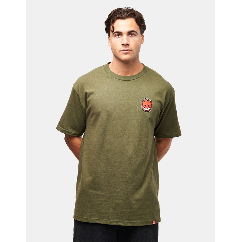 Spitfire Lil Bighead Fill T-Shirt – Military Green/Red/Black/White