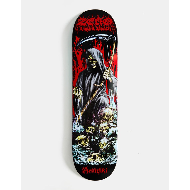 Zero Arunski Liquid Death Skateboard Deck – 8.25″