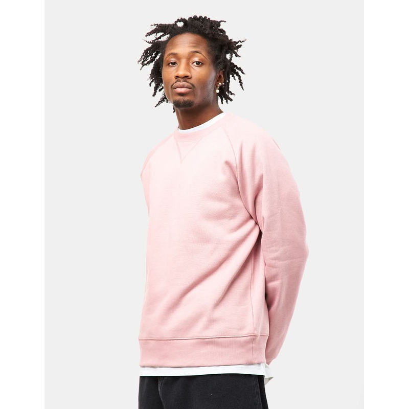 Carhartt WIP Chase Sweatshirt – Glassy Pink/Gold