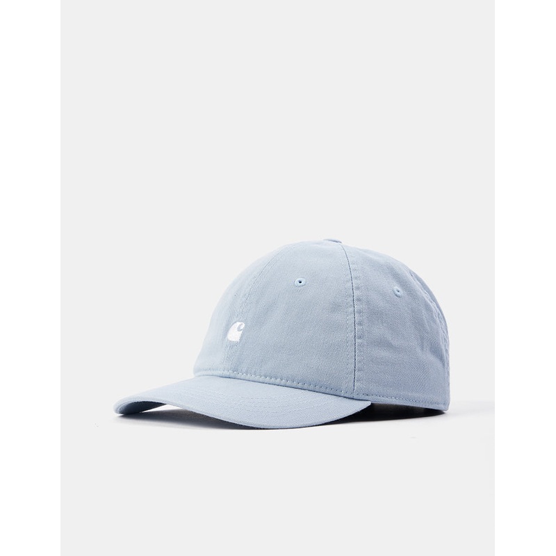 Carhartt WIP Madison Logo Cap – Blue Fog/White
