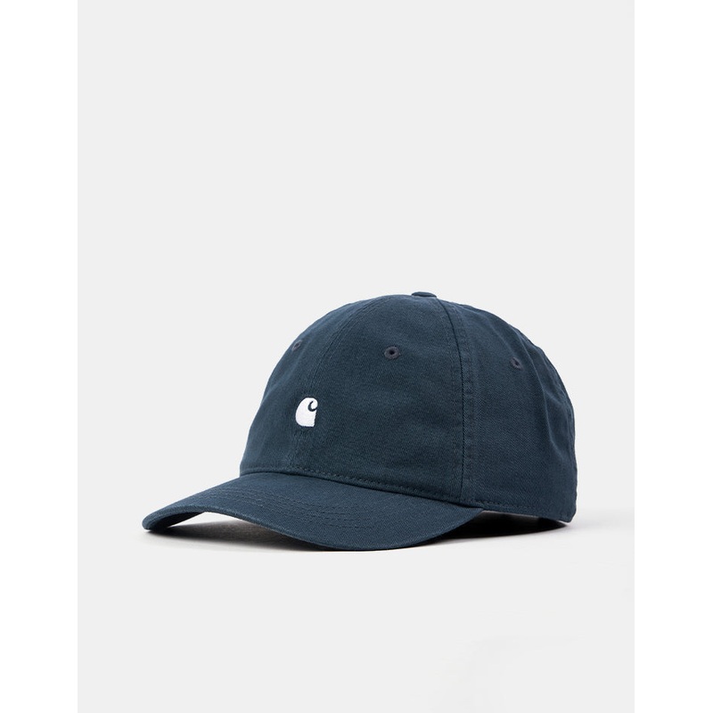 Carhartt WIP Madison Logo Cap – Deep Lagoon/White