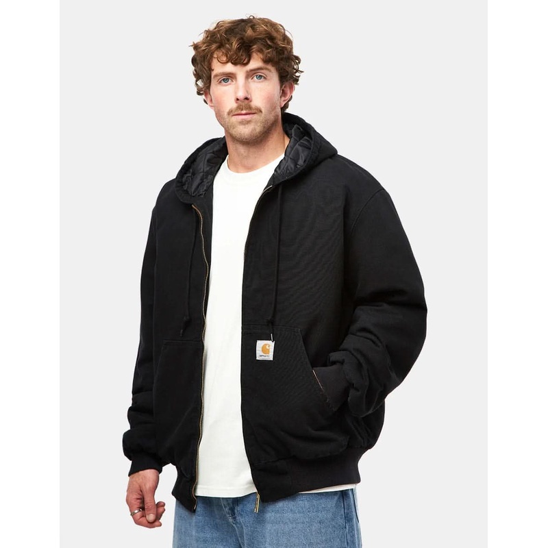 Carhartt WIP OG Active Jacket – Black ‘Aged Canvas’ (Winter)