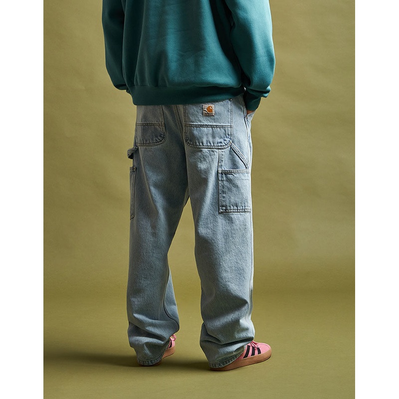 Carhartt WIP Single Knee Pant – Blue Heavy Stone Bleached