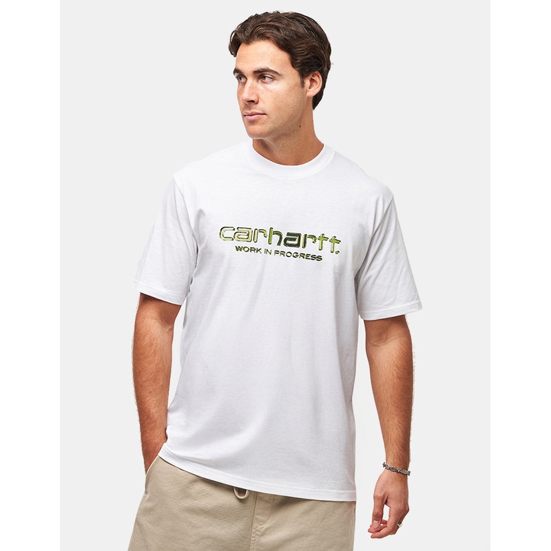 Carhartt WIP Solar Chrome Script T-Shirt – White