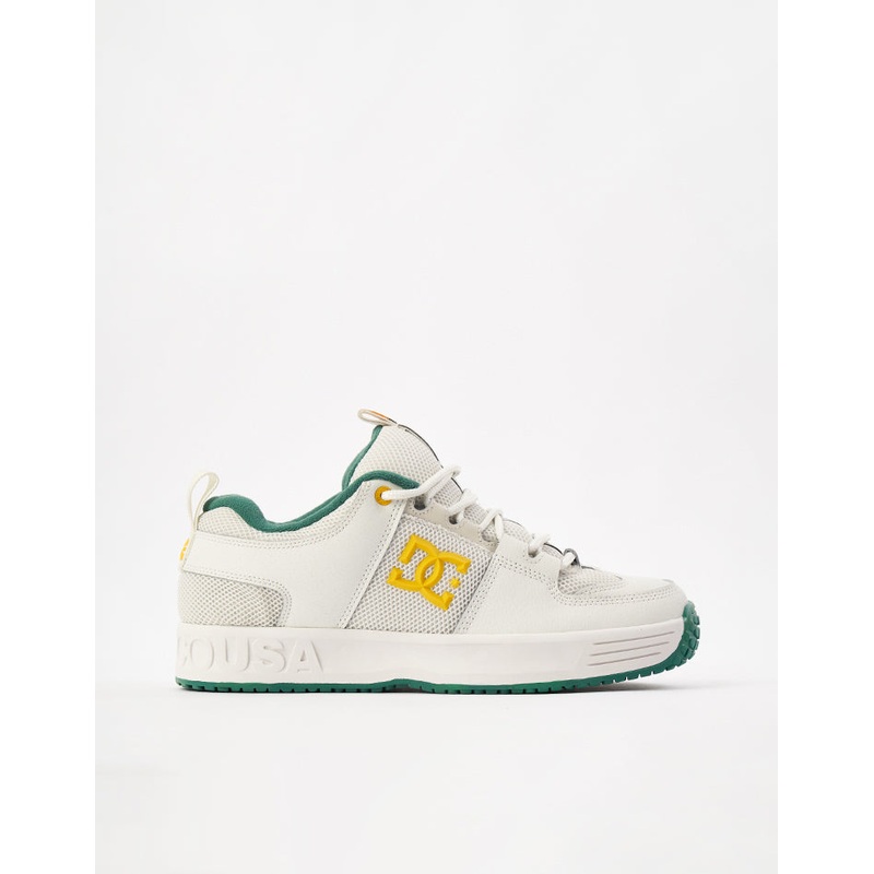 DC Lynx OG Skate Shoes – Off White/Yellow/Green