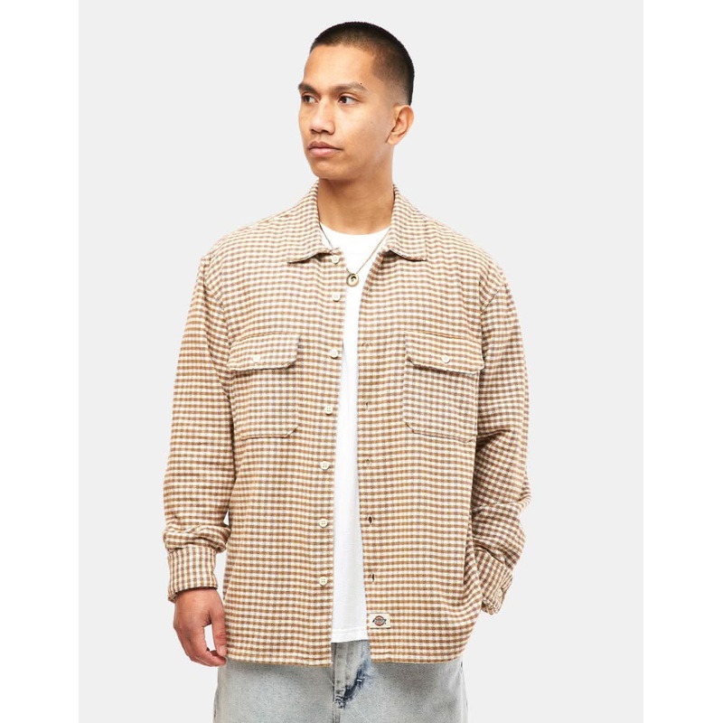 Dickies Frenchtown L/S Shirt – Whitecap Gray
