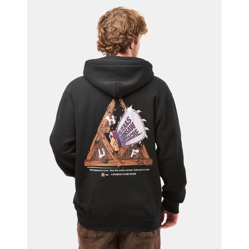 HUF x Texas Chainsaw Massacre Triple Triangle Pullover Hoodie – Black
