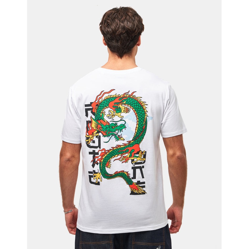 Route One Dragon Organic T-Shirt – White