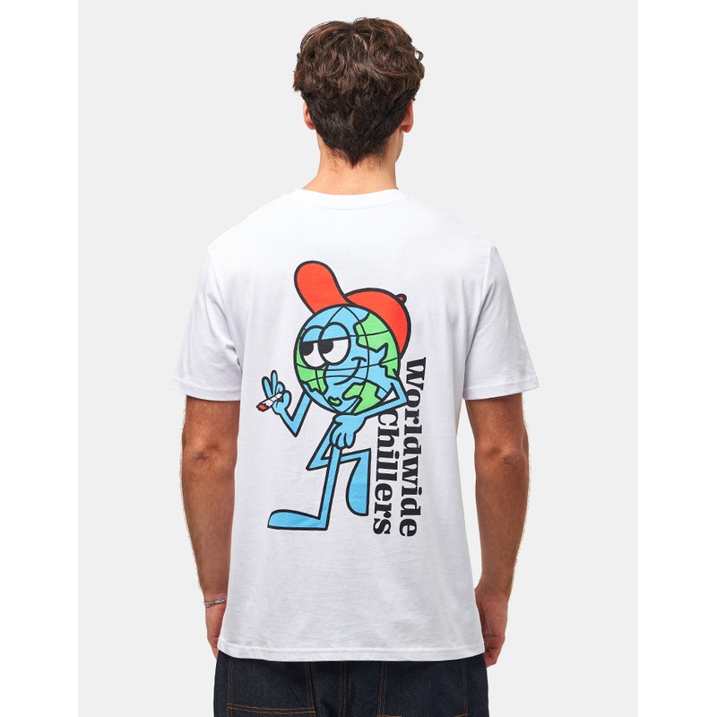 Route One Worldwide Chillers Organic T-Shirt – White