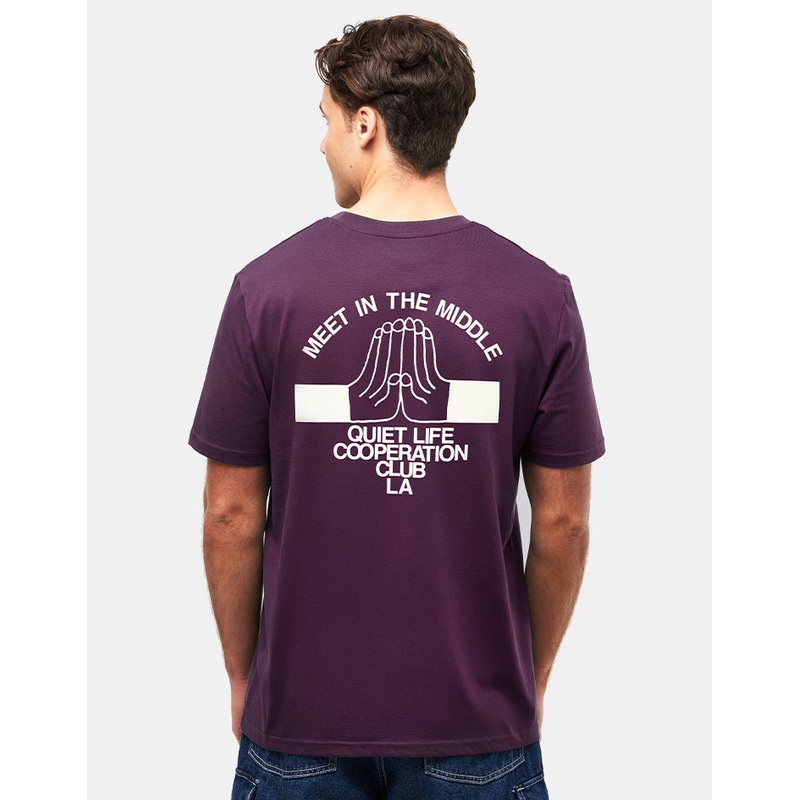 The Quiet Life Cooperation Club T-Shirt – Eggplant