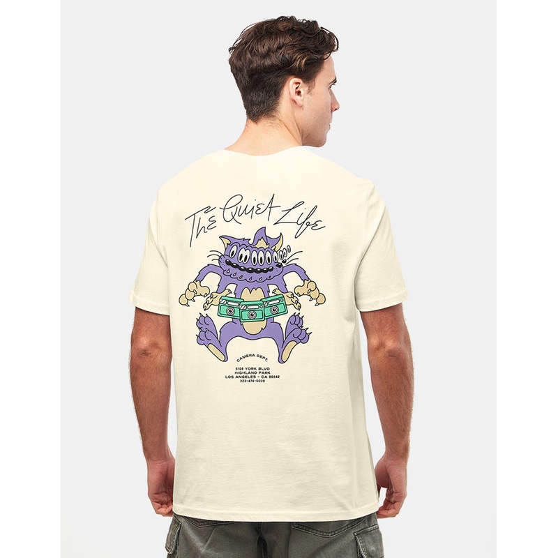 The Quiet Life Shakey Cat T-Shirt – Cream