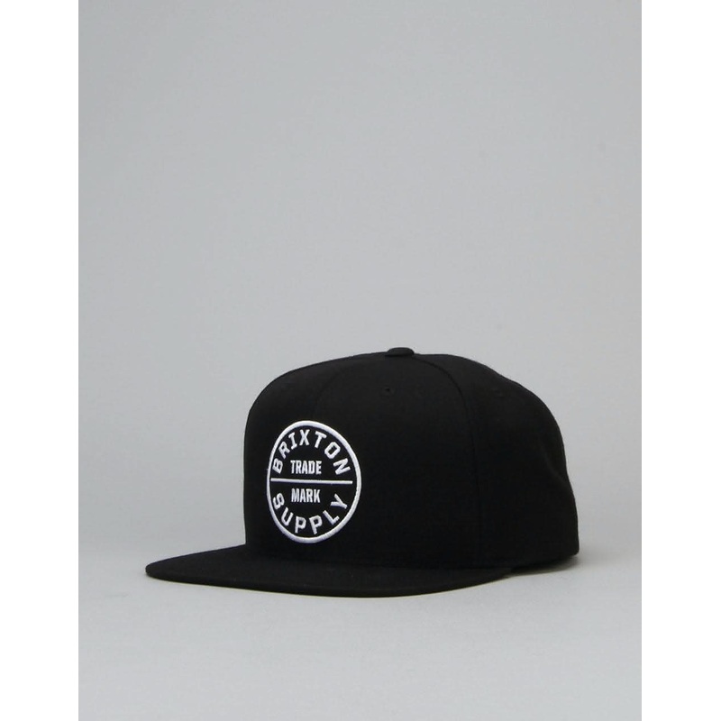 Brixton Oath III Snapback Cap – Black