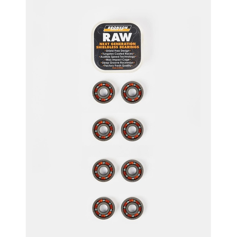 Bronson Speed Co. RAW Shieldless Bearings