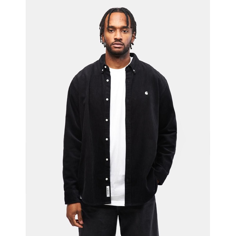 Carhartt WIP L/S Madison Cord Shirt – Black/Wax