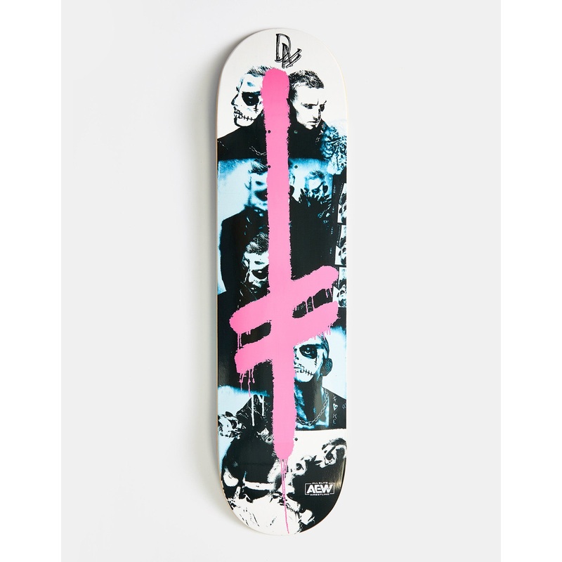 Deathwish x Darby Allin x AEW Gang Logo Skateboard Deck – 8″