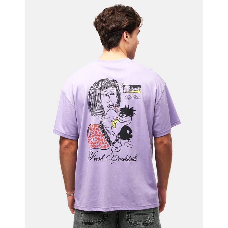 Pas De Mer Fresh Cocktails T-Shirt – Light Purple