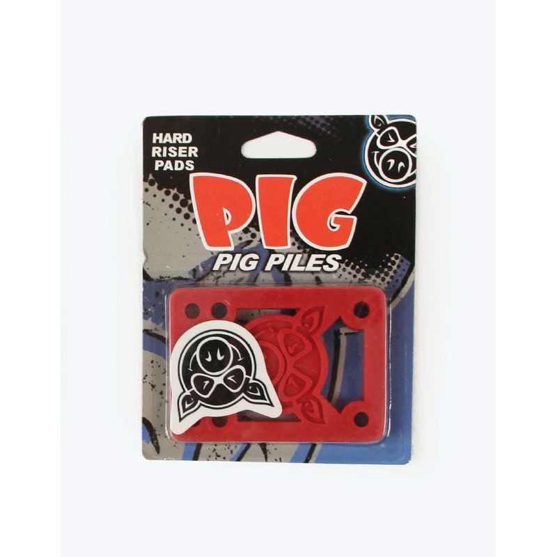 Pig Hard 1/8″ Riser Pads – Red