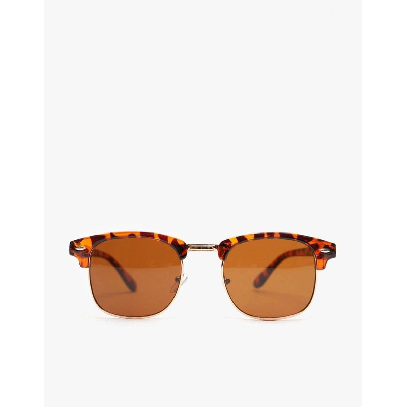 Route One Clubmaster Sunglasses – Tortoise