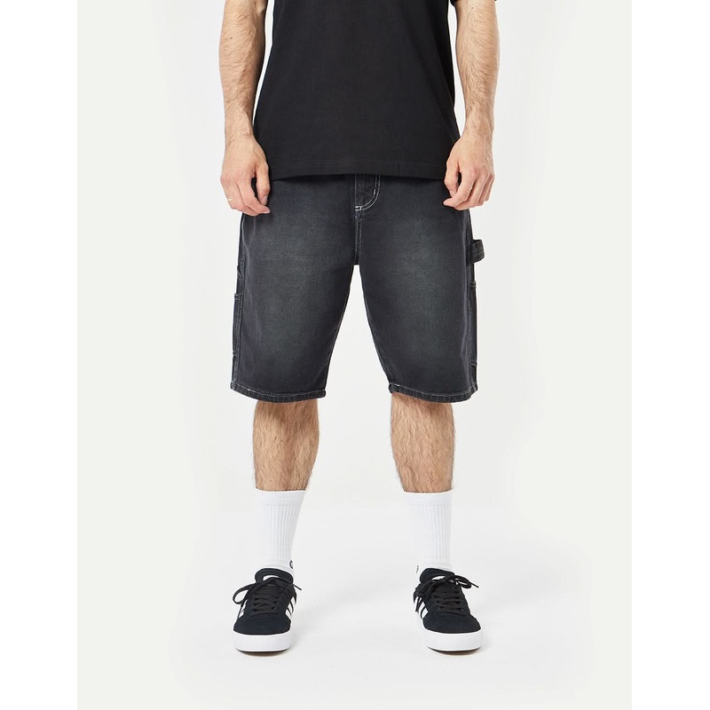 Route One Denim Carpenter Shorts – Washed Black
