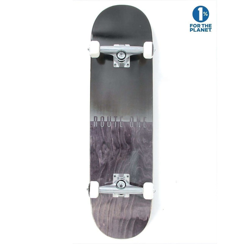 Route One Fade Logo Complete Skateboard – 7.75″