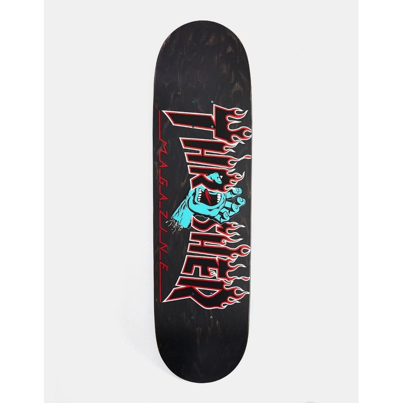 Santa Cruz x Thrasher Screaming Flame Logo Skateboard Deck – 8.5″