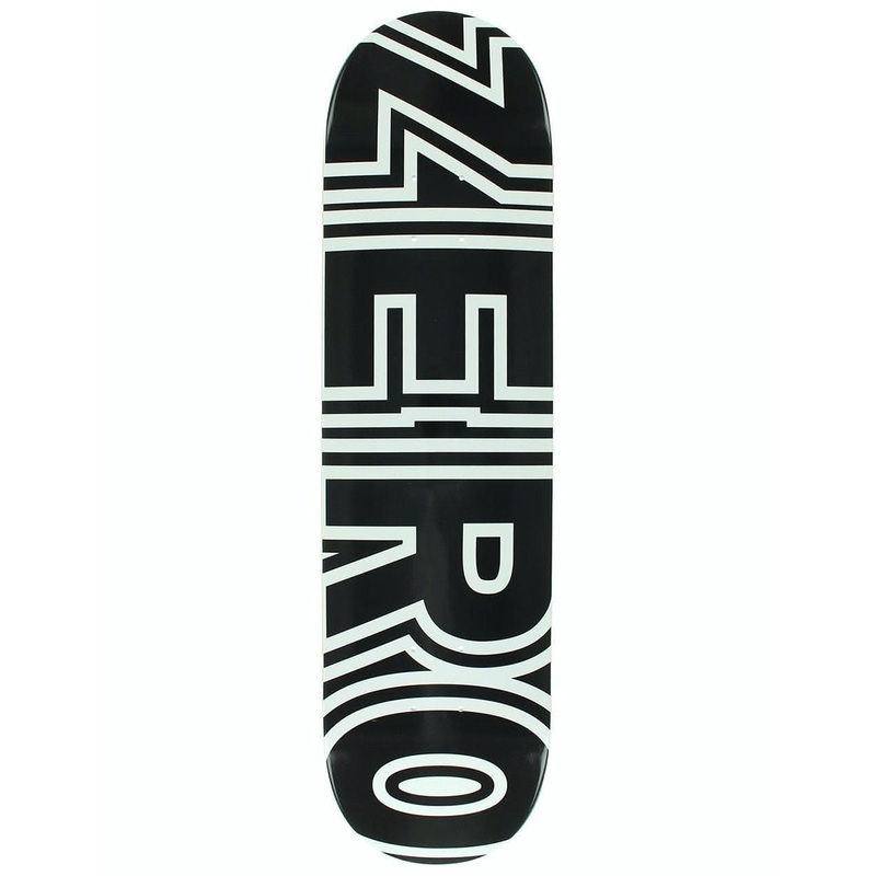 Zero Classic Bold Skateboard Deck – Black/White