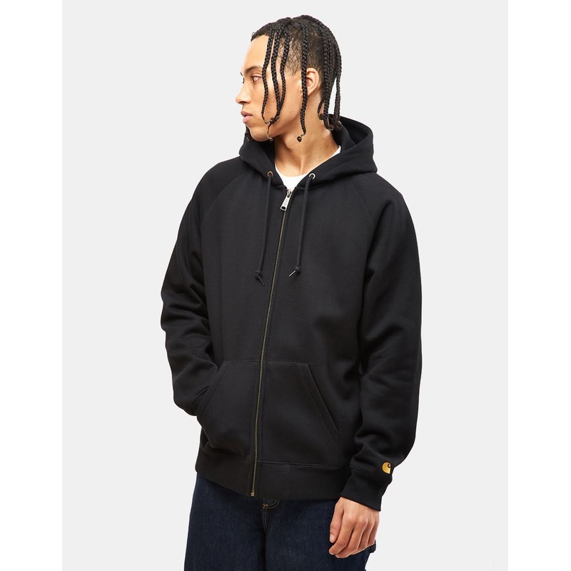 Carhartt WIP Hooded Chase Jacket – Black/Gold