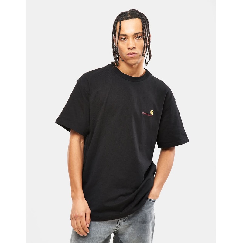 Carhartt WIP S/S American Script T-Shirt – Black