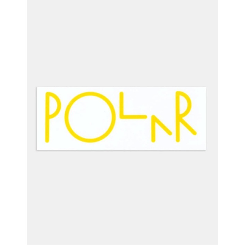 Polar Script Logo Sticker – Yellow