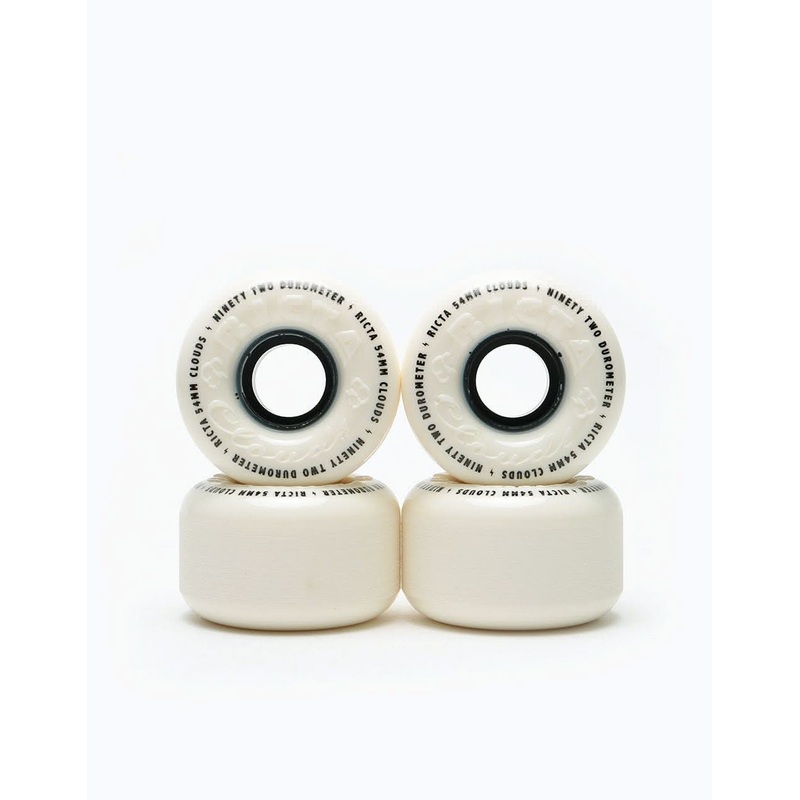Ricta Clouds 92a Skateboard Wheels – White/Black