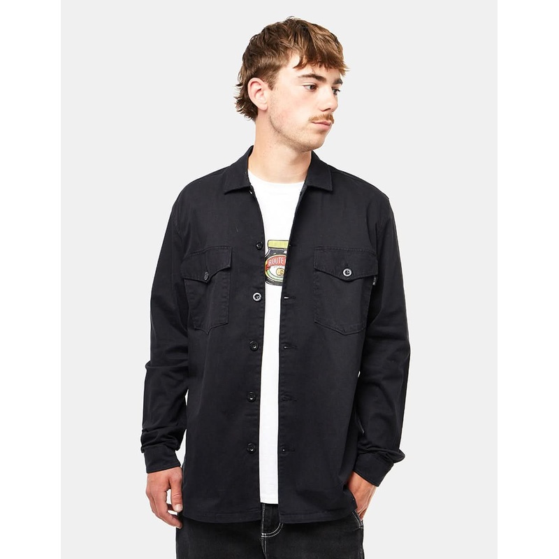 Route One Military Shirt – Black