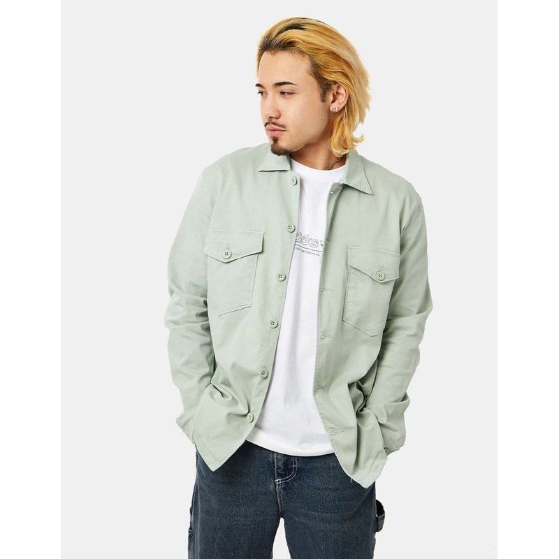 Route One Military Shirt – Dusty Mint