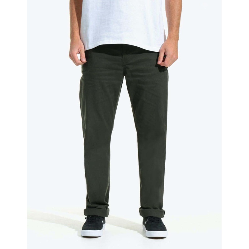 Route One Premium Relaxed Fit Chinos – Army