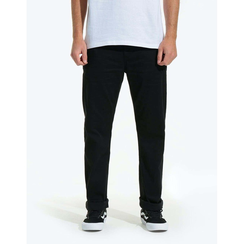 Route One Premium Relaxed Fit Chinos – Black