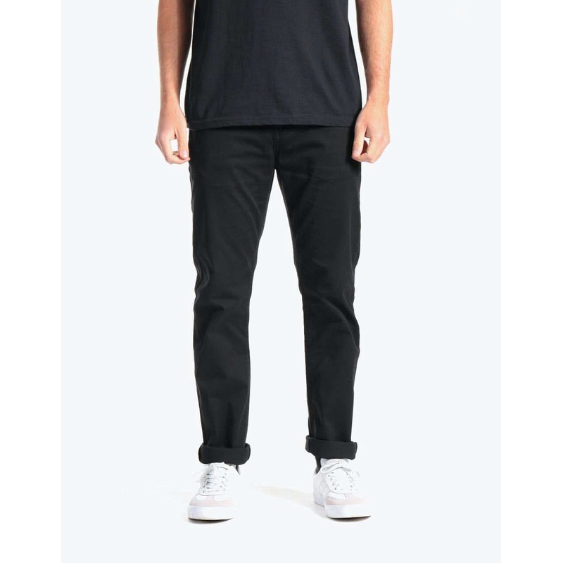 Route One Premium Slim Fit Chinos – Black