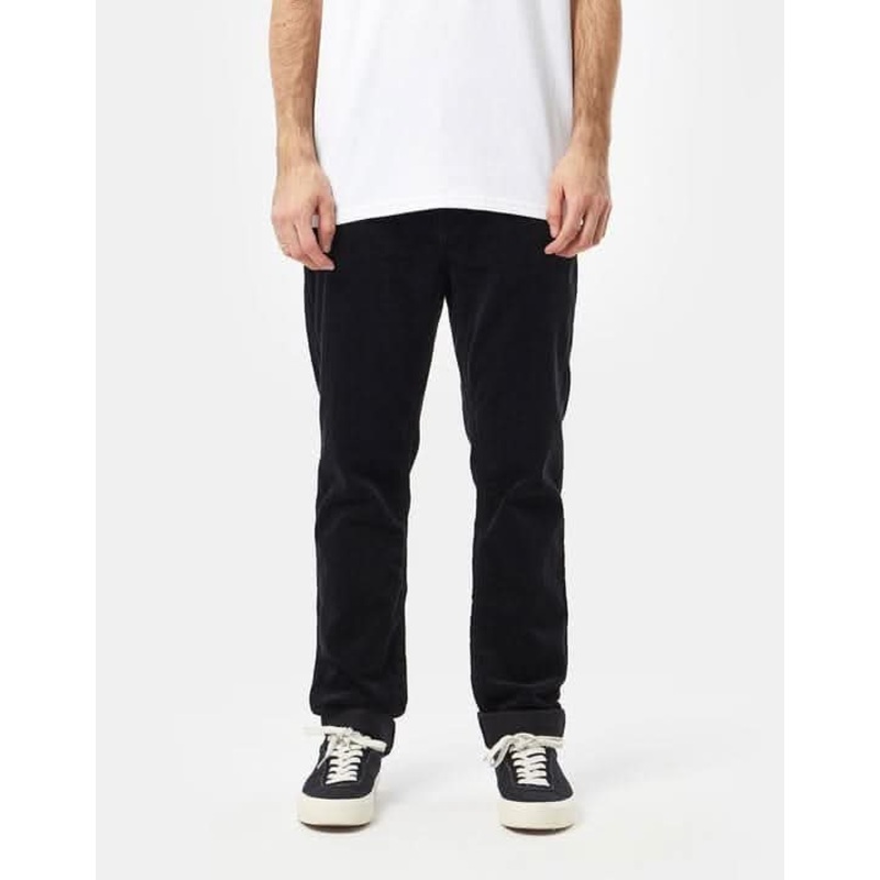 Route One Slim Fit Cords – Black