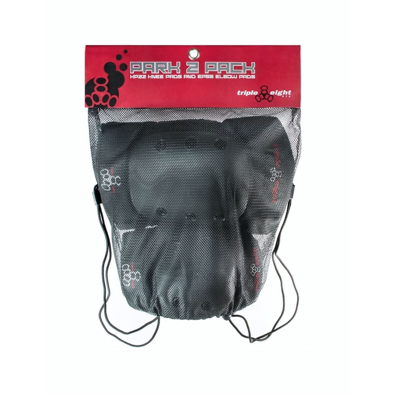Triple 8 Park Protective 2 Piece Pad Set – Black