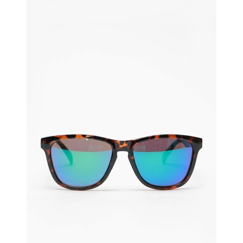 Glassy Sunhater Deric Polarized Sunglasses – Tortoise/Green Mirror