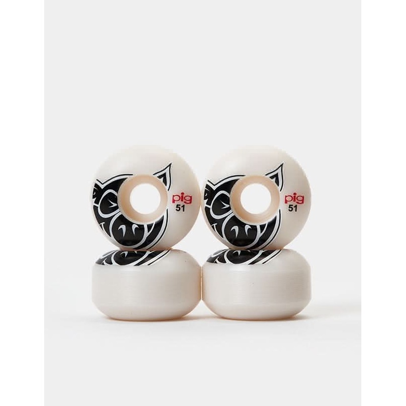 Pig Head Natural 101a Skateboard Wheel – 51mm