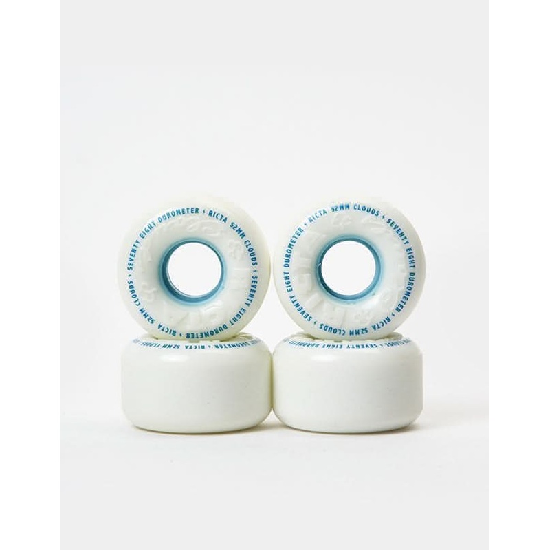 Ricta Clouds 78a Skateboard Wheels – White/Blue